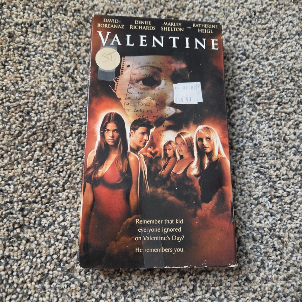 Valentine VHS 2001 Horror Movie David Boreanaz‎ Denise Richards Katherine Heigl